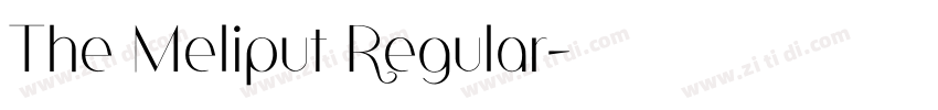 The Meliput Regular字体转换